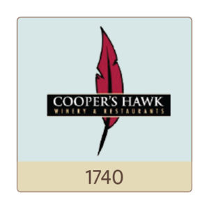 Cooper's Hawk Winery & Restaurant logo, Space 1740