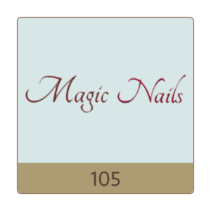 Magic Nails logo, Space 105