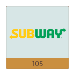 Subway logo, Space 105